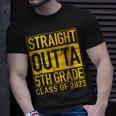 Straight Outta 5Th Grade Class Of 2023 Graduation Graduate Unisex T-Shirt Gifts for Him