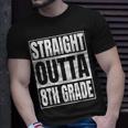 Straight Outta 8Th Grade Graduation Class 2023 Eighth Grade Unisex T-Shirt Gifts for Him