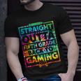 Straight Outta Fifth Grade Gaming 5Th Grade Gamer Tie Dye Unisex T-Shirt Gifts for Him