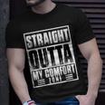 Straight Outta My Comfort Zone Self-Improvement Motivational Unisex T-Shirt Gifts for Him