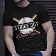 Strike Out Breast Cancer Awareness Month Baseball Fight Pink T-Shirt Gifts for Him