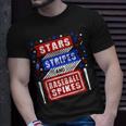 Stripes Stars And Baseball Spikes 4Th Of July Independence Unisex T-Shirt Gifts for Him