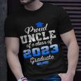 Super Proud Uncle Of 2023 Graduate Awesome Family College Unisex T-Shirt Gifts for Him