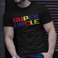 Super Uncle Worlds Best Uncle Ever Awesome Cool Uncle Unisex T-Shirt Gifts for Him