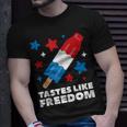 Tastes Like Freedom Icecream Ice Pop 4Th Of July T-Shirt Gifts for Him