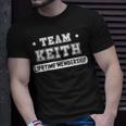 Team Keith Lifetime Membership Funny Family Last Name Unisex T-Shirt Gifts for Him