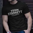 Team Starrett | Proud Family Surname Last Name Gift Unisex T-Shirt Gifts for Him