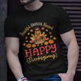 Thankful Grateful Blessed Happy Thanksgiving Turkey Gobble T-Shirt Gifts for Him