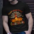 Thankful Grateful Blessed Thanksgiving Turkey Leopard Print T-Shirt Gifts for Him