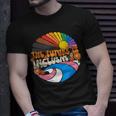The Future Is Inclusive Lgbt Flag Groovy Gay Rights Pride Unisex T-Shirt Gifts for Him
