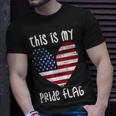 This Is My Pride Flag American Patriotic Fourth 4Th Of July Unisex T-Shirt Gifts for Him