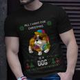 Ugly Christmas Sweater Bully American Bulldog Dog T-Shirt Gifts for Him