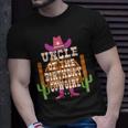 Uncle Of The Birthday Cowgirl Kids Rodeo Party Bday Unisex T-Shirt Gifts for Him