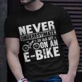 Never Underestimate An Old Man With An E-Bike T-Shirt Gifts for Him