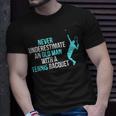 Never Underestimate An Old Man Tennis Racquet Sports T-Shirt Gifts for Him
