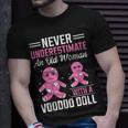 Never Underestimate An Old Woman With A Voodoo Doll Old Woman T-Shirt Gifts for Him