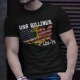 Uss Billings Lcs-15 Littoral Combat Ship Veterans Day Father T-Shirt Gifts for Him