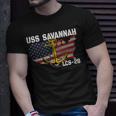 Uss Savannah Lcs-28 Littoral Combat Ship Veterans Day Father T-Shirt Gifts for Him