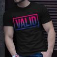 Valid Bisexual Pride Proud Flag Colors Lgbt - Bi Gift Idea Unisex T-Shirt Gifts for Him