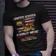 Veteran Vets US Army Combat Medic Veteran Vintage Honor Duty Country 153 Veterans Unisex T-Shirt Gifts for Him