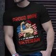 Veteran Vets Womens 4Th Of July Celebration Proud Wife Of An Army Veteran Spouse Veterans Unisex T-Shirt Gifts for Him