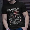 Veteran Vets Ww 2 Military Shirt Proud Son Of A Wwii Veterans Unisex T-Shirt Gifts for Him