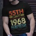 Vintage 1968 55 Year Old Gifts Limited Edition 55Th Birthday Unisex T-Shirt Gifts for Him