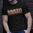 Vintage 80S Style Brazil Gay Pride Month Unisex T-Shirt Gifts for Him