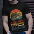 Vintage Best Hedgehog Dad Ever Gift Animals Lover Unisex T-Shirt Gifts for Him
