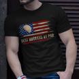 Vintage Best Husband By Par American Flag GolfGolfer Gift Unisex T-Shirt Gifts for Him
