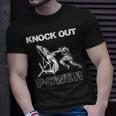 Vintage Boxer Man Knock Out Power Best Boxing Kickboxing Unisex T-Shirt Gifts for Him