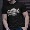Vintage Cincinnati Graphic Funny Baseball Lover Player Retro Unisex T-Shirt Gifts for Him