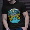Vintage Coalinga California River Valley Souvenir Print T-Shirt Gifts for Him