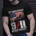 Vintage Design Patriotic Day Never Forget 2001 911 Unisex T-Shirt Gifts for Him
