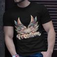 Vintage Freedom Wings 4Th Of July Patriotic Angel Wings Usa Patriotic Funny Gifts Unisex T-Shirt Gifts for Him