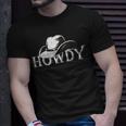 Vintage Howdy Rodeo Western Country Southern Cowboy Cowgirl Unisex T-Shirt Gifts for Him