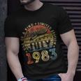 Vintage July 1983 Limited Edition 40 Years Old 40Th Birthday 40Th Birthday Funny Gifts Unisex T-Shirt Gifts for Him