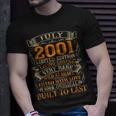 Vintage July 2001 19 Years Old 19Th Birthday Gifts Unisex T-Shirt Gifts for Him