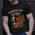 Vintage My Favorite Soccer Player Calls Me Uncle Football Unisex T-Shirt Gifts for Him