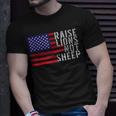 Vintage Patriotic Party Patriot Lion Raise Lions Not Sheep Unisex T-Shirt Gifts for Him