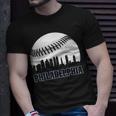 Vintage Philadelphia Baseball Skyline Retro Philly Cityscap Unisex T-Shirt Gifts for Him