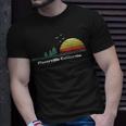 Vintage Placerville California Sunset Souvenir Print T-Shirt Gifts for Him