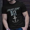 Vintage Sailor Anchor Quote For Sailing Boat Captain Unisex T-Shirt Gifts for Him