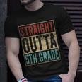 Vintage Straight Outta 5Th Grade Graduation Grad Unisex T-Shirt Gifts for Him