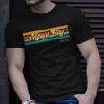 Vintage Sunset Stripes Albert City Iowa T-Shirt Gifts for Him
