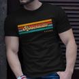 Vintage Sunset Stripes Arneckeville Texas T-Shirt Gifts for Him