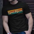 Vintage Sunset Stripes Lynn Haven Florida T-Shirt Gifts for Him