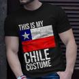 Vintage This Is My Chile Flag Costume Design For Halloween Chile Funny Gifts Unisex T-Shirt Gifts for Him