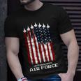 Vintage Us Air Force Veterans Usa American Flag 4Th Of July T-Shirt Gifts for Him