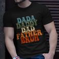 Vintageretro Fathers Day Outfit Dada Daddy Dad Father Bruh Unisex T-Shirt Gifts for Him